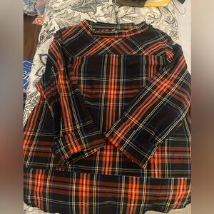 J crew tartan plaid tunic